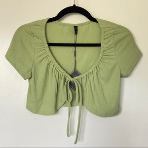 Tie Front Crop Top